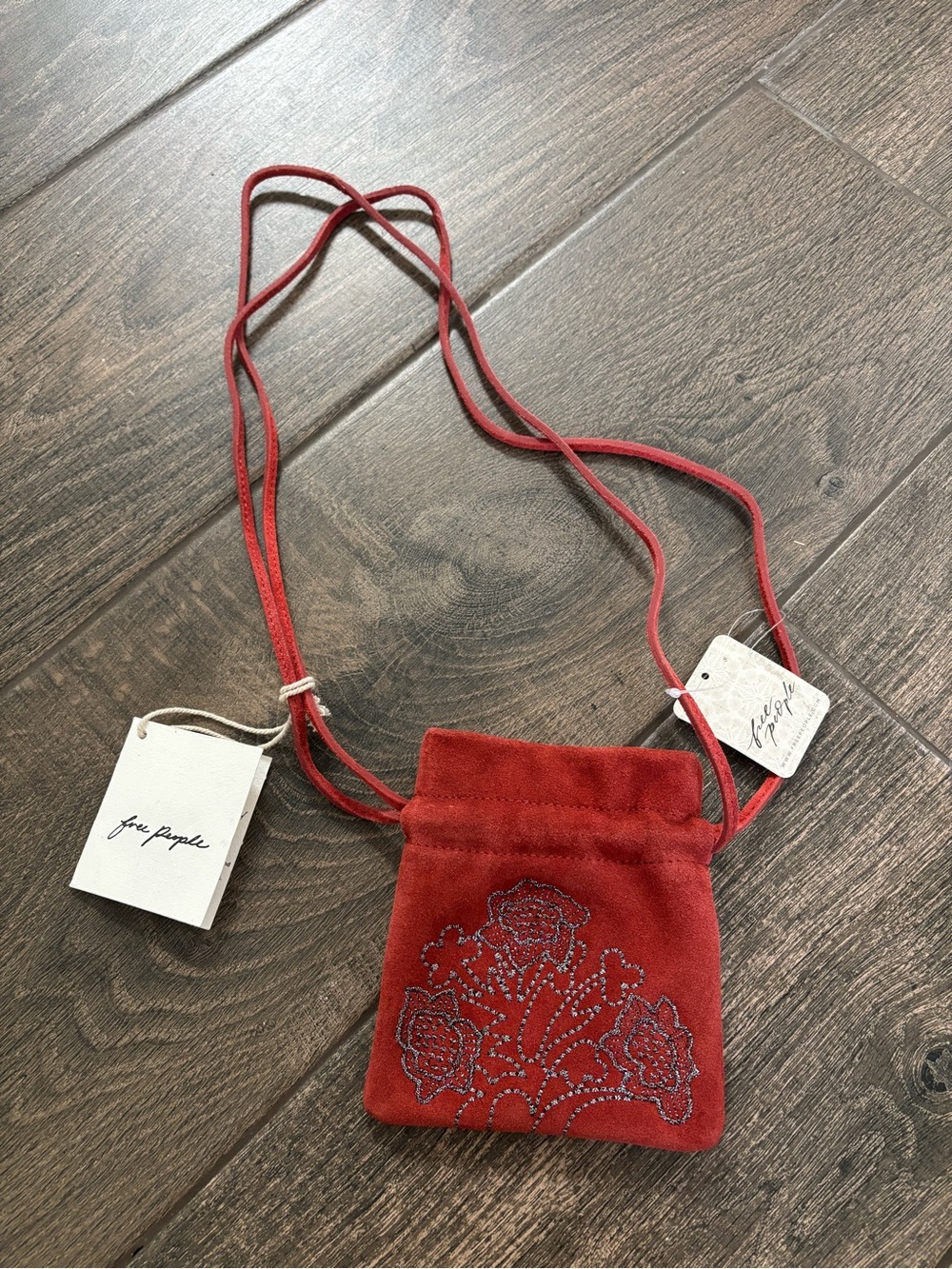 Free People / NWT Eden Mini Pouch in Red